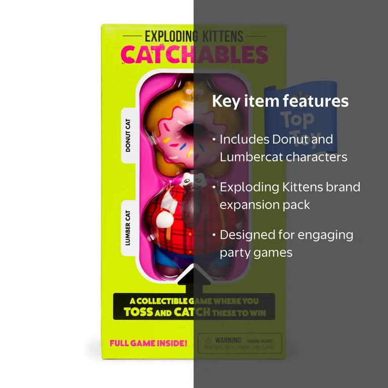 Catchables 2pk Donut & Lumber Party Game from Exploding Kittens