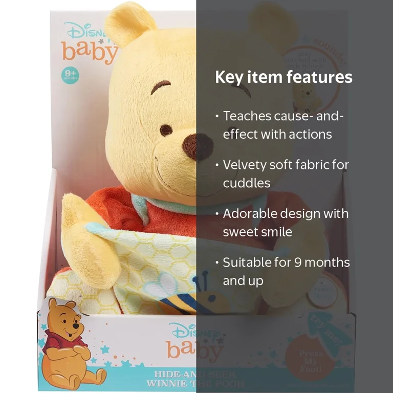 Disney Baby Hide-and-Seek Winnie The Pooh Interactive Plush