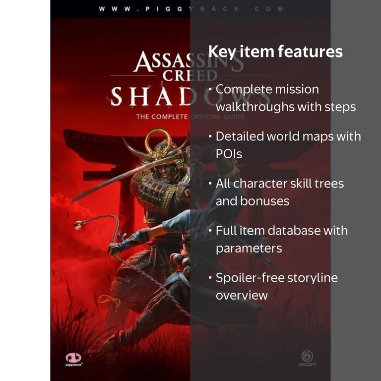 Piggyback Interactive Assassin's Creed Shadows Guide, ISBN