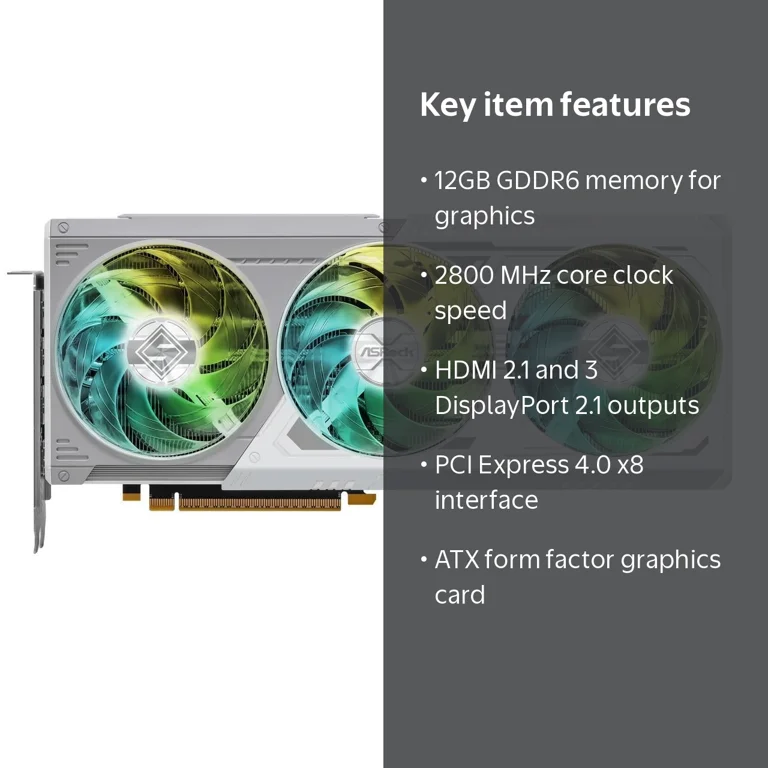 ASRock, STEEL LEGEND Arc B580 Graphics Card, PCI Express 4.0 x8