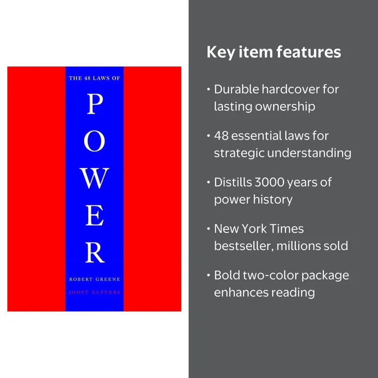 Robert Greene, Book, 48 Laws of Power, Hardcover, US Edition