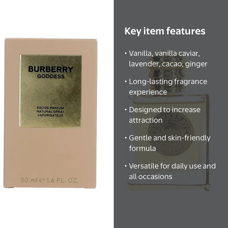 Burberry Goddess EDP Spray 1.6 oz, Vanilla and Lavender Fragrance