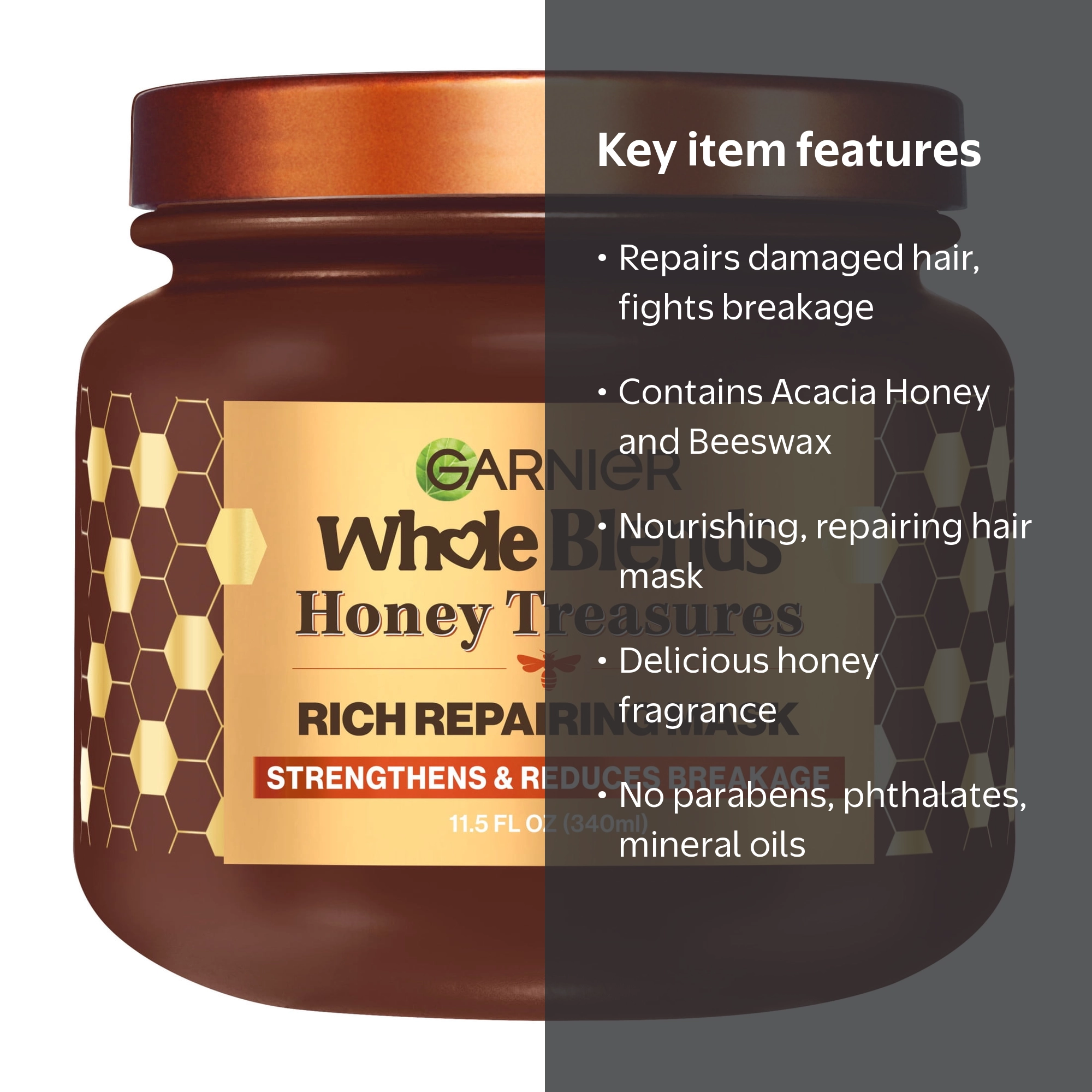 Garnier WB HONEY TREA J340ML ENG, 11.5 fl oz - Walmart.com
