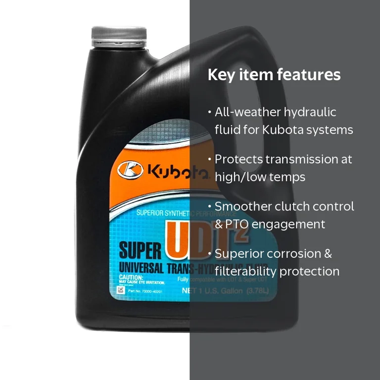 Kubota, Trans-Hydraulic Fluid, One Gallon, Fully Interchangeable