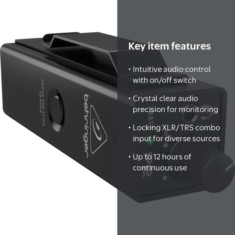 Behringer Powerplay P2 Ultra-Compact Personal In-Ear Monitor Amp
