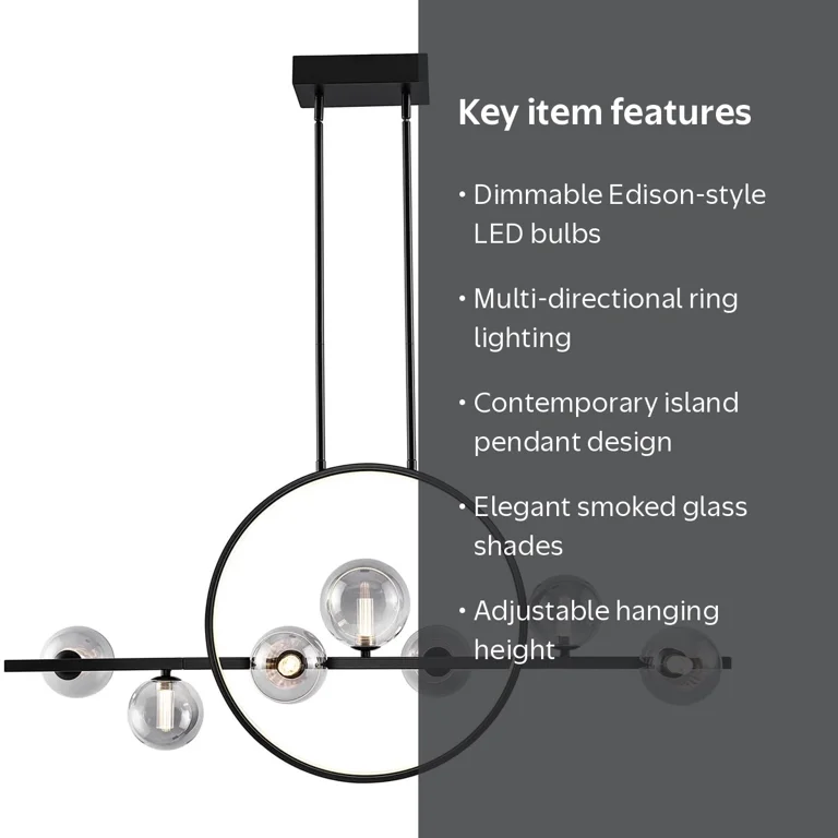 Housemark Luna 8-light LED Island Pendant Light (new) - Walmart.com