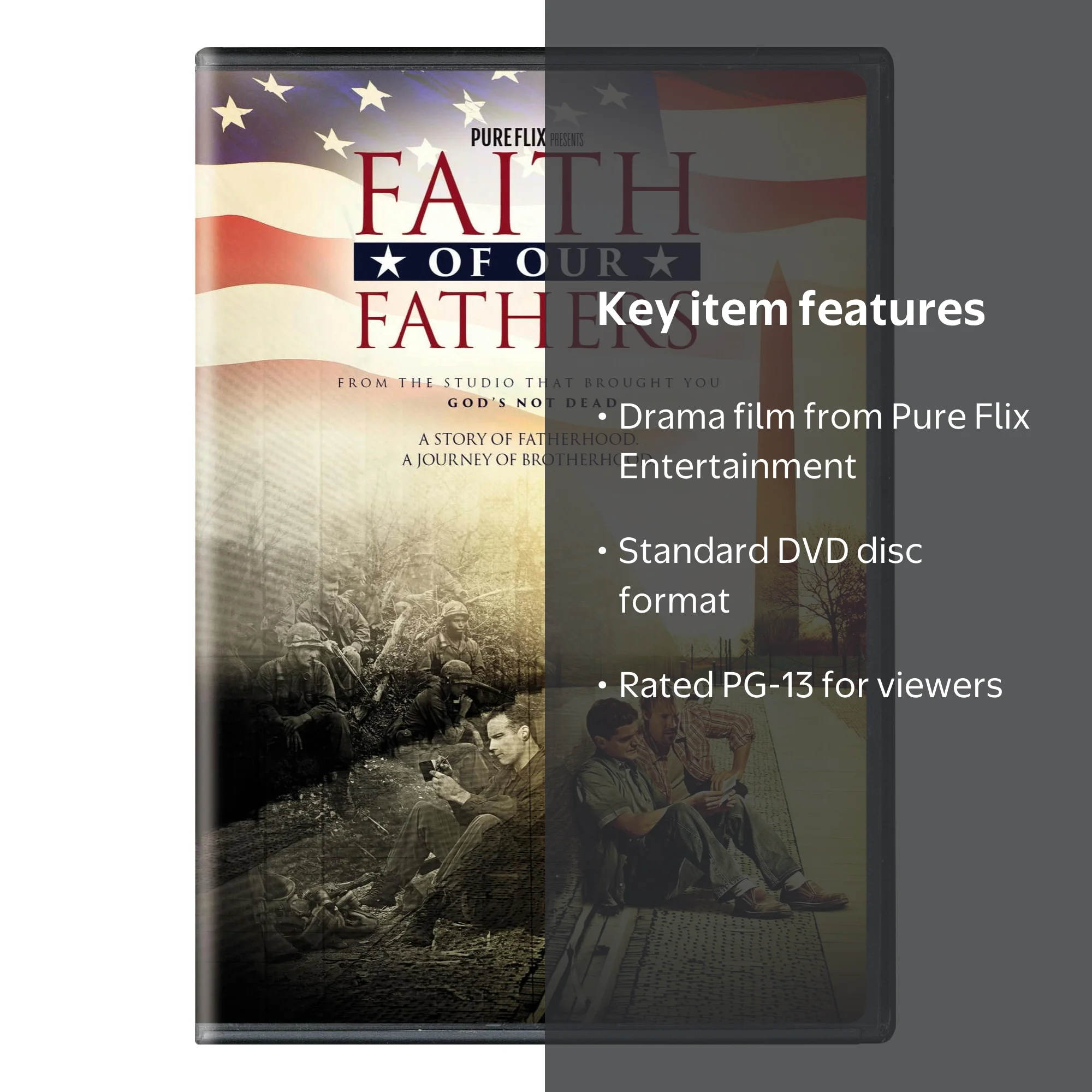 Faith of Our Fathers [DVD] Drama Pure Flix PG-13 Vietnam War
