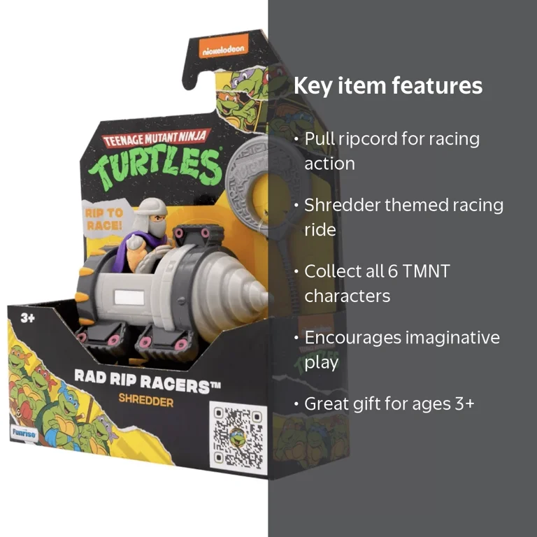 Teenage Mutant Ninja Turtles Rad Rip Racers Shredder TMNT