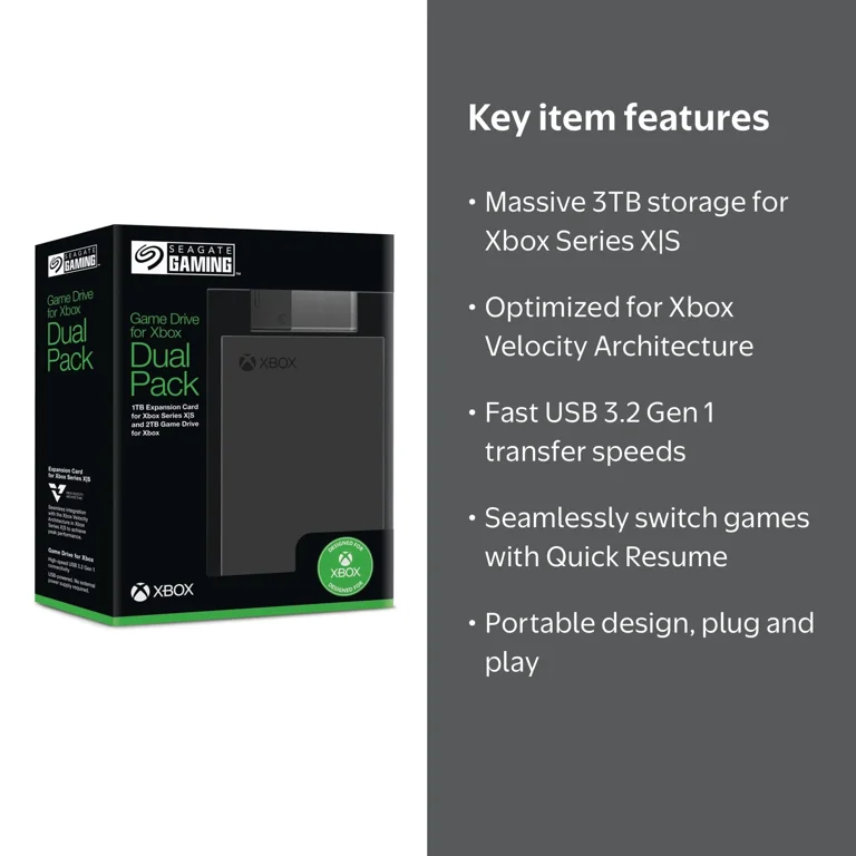 Seagate 1TB Expansion Card + 2TB Game Drive for Xbox Series X|S