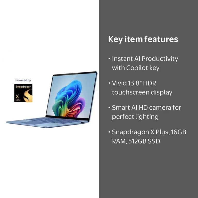 Microsoft, Surface Laptop Copilot+ PC, 7th Edition, Touchscreen