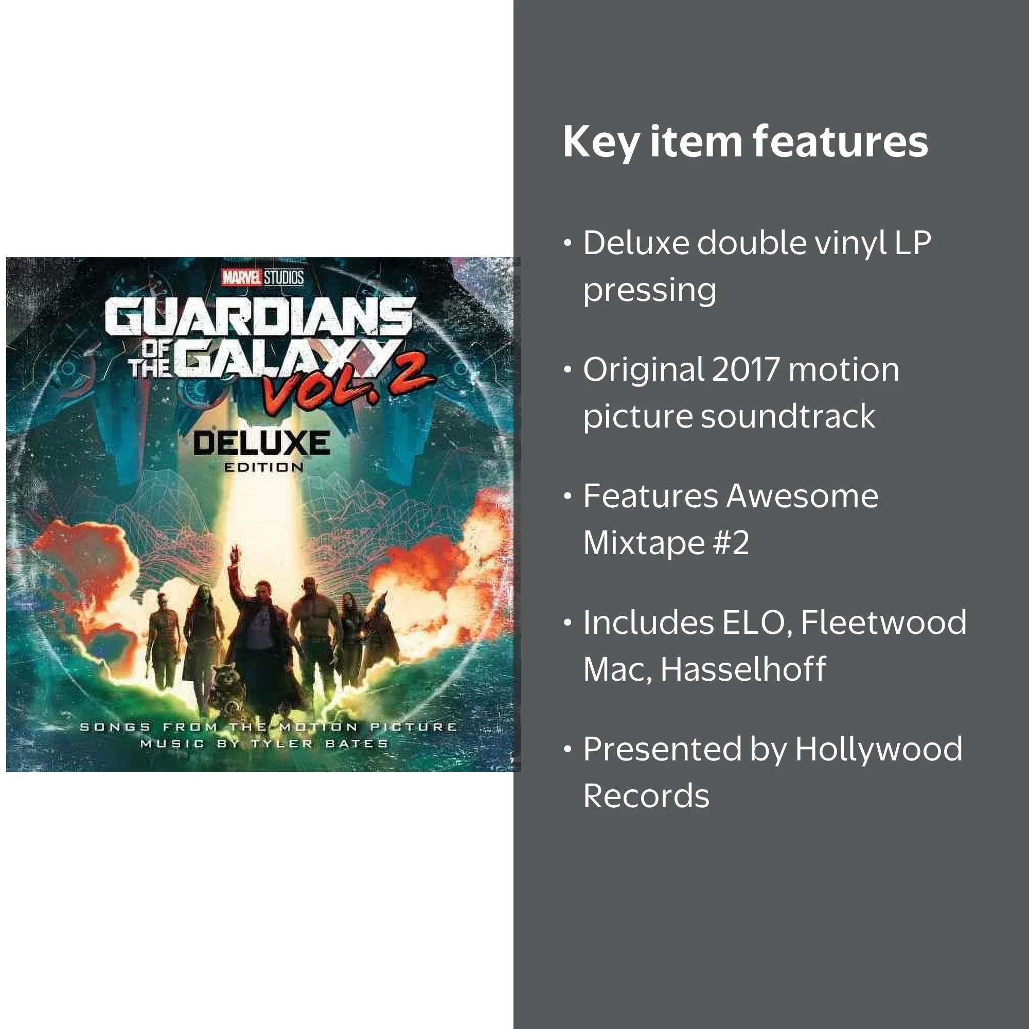 Hollywood Records Guardians of the Galaxy Vol. 2 Vinyl, Deluxe