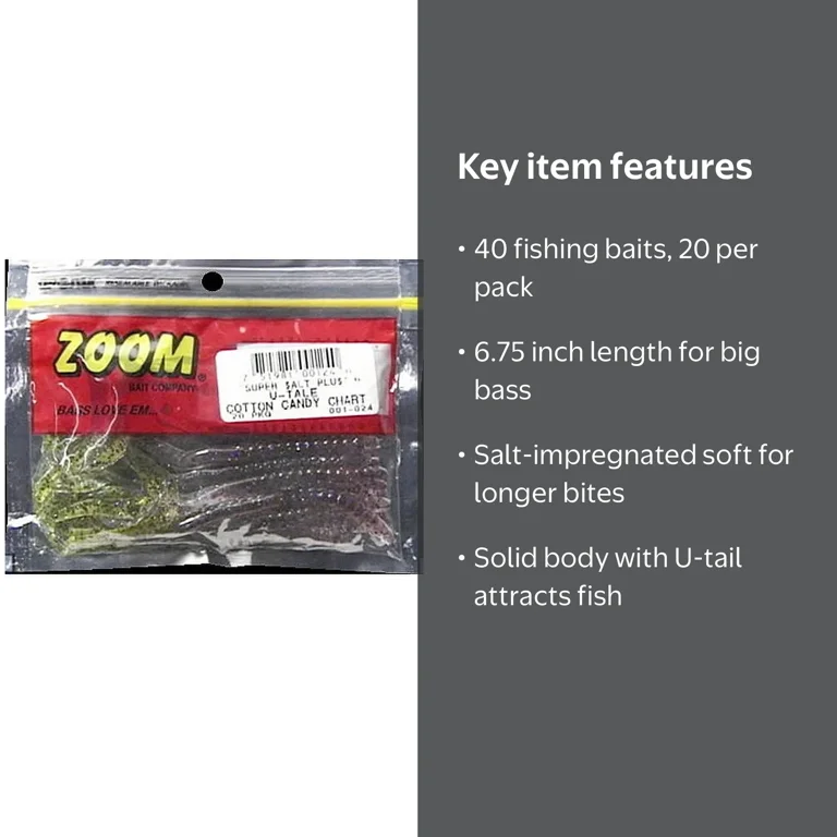 2 pack) Zoom U-Tale 6'' Cotton Candy/Chart 20pk - Walmart.com