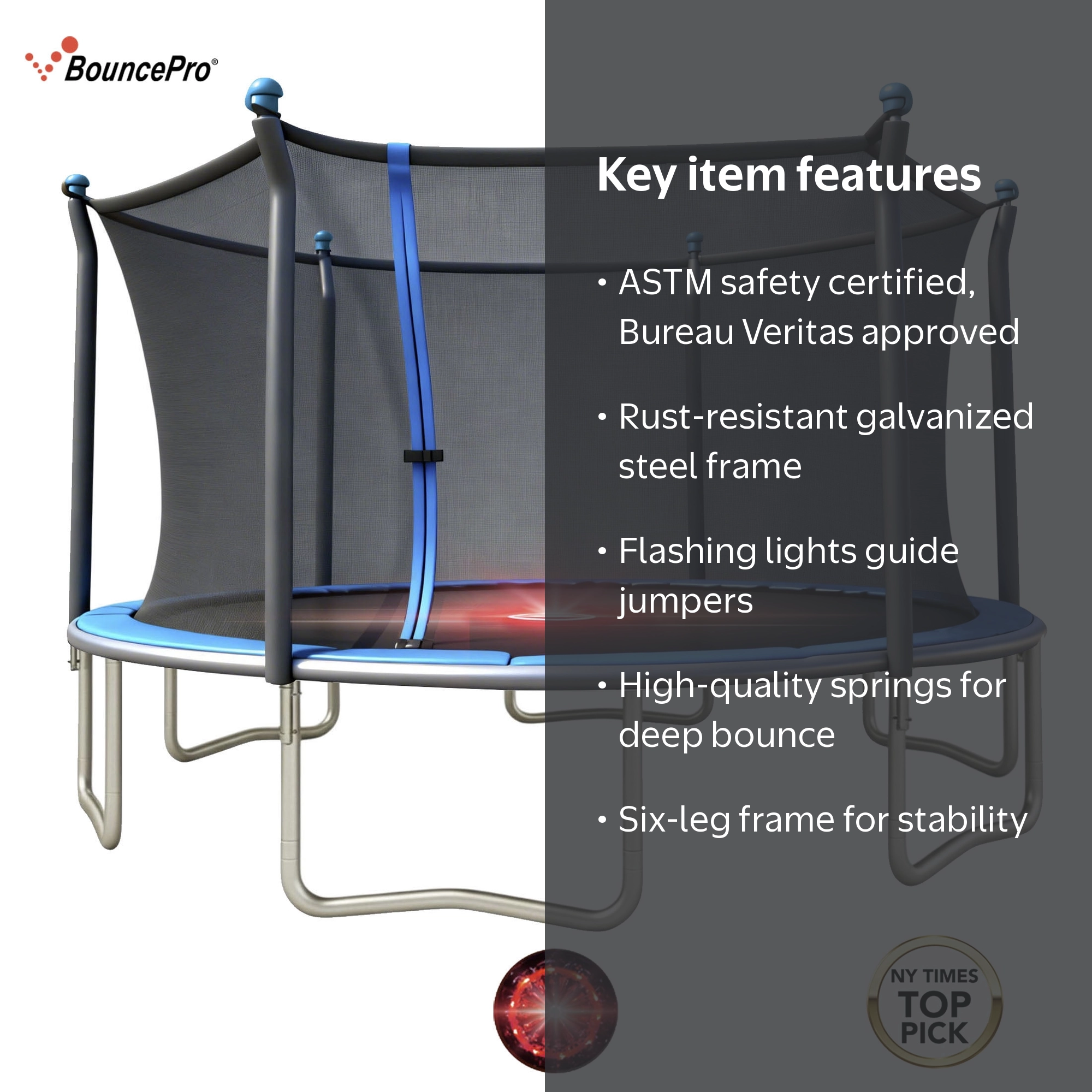 Sportspower BouncePro 14ft Trampoline Meets ASTM Safety Standards