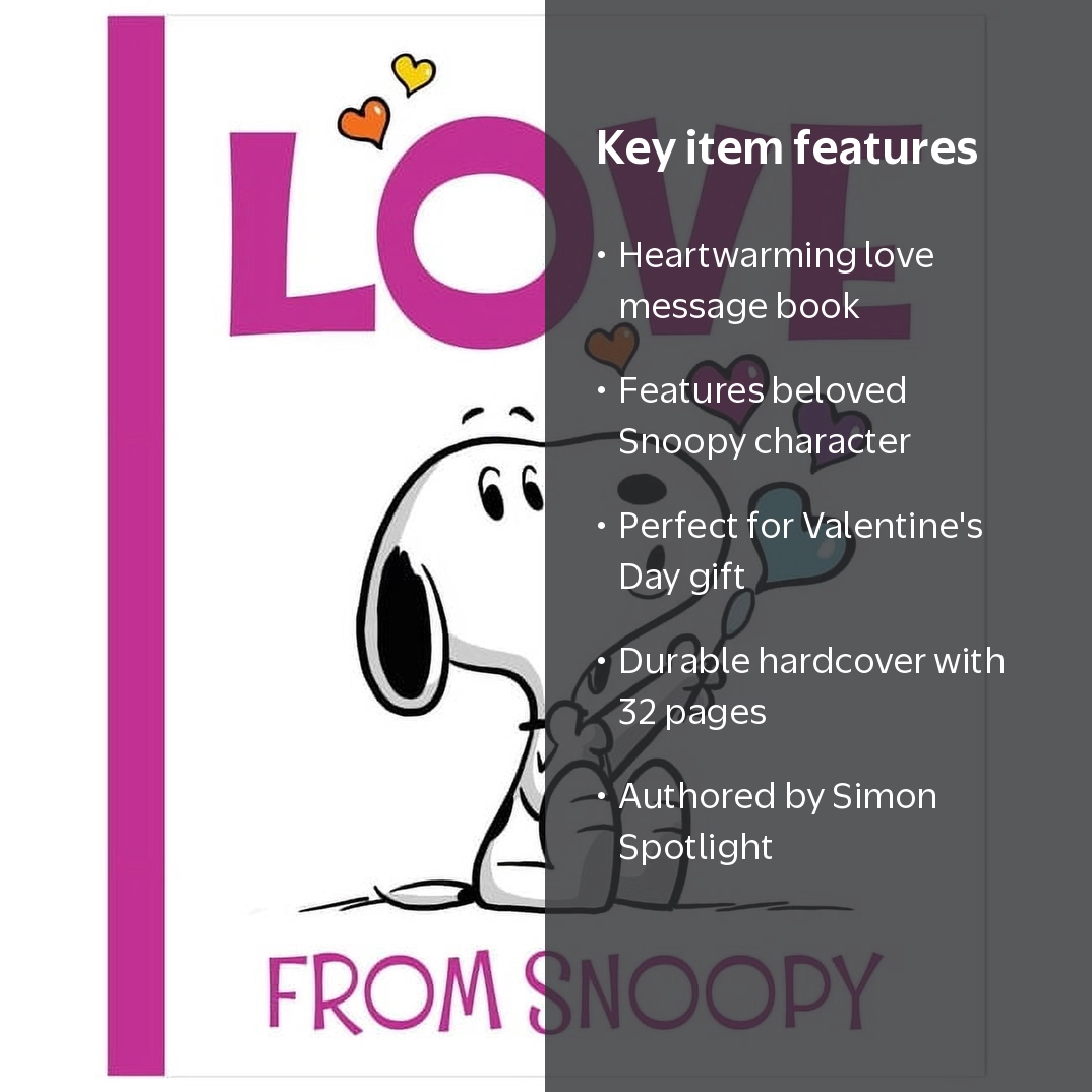 Charles M. Schulz, Hardcover Book, Peanuts Love from Snoopy