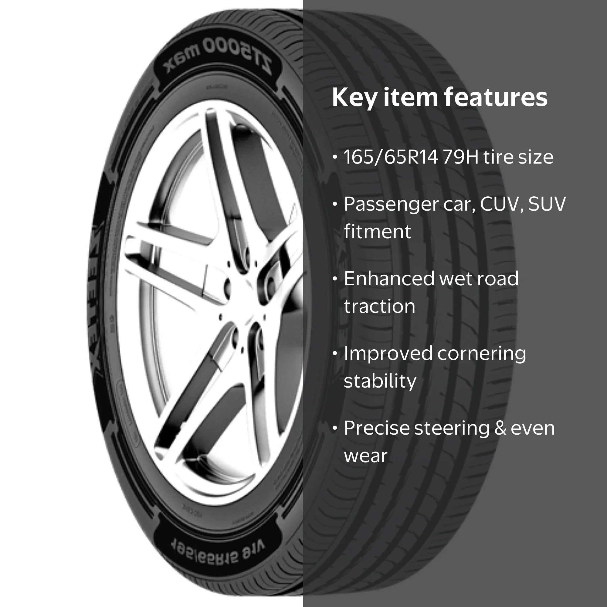 Zeetex ZT5000 Max All Season 165/65R14 79H Passenger Tire