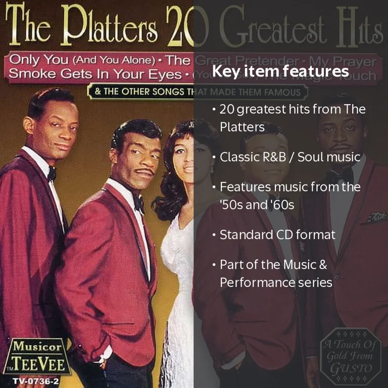 邦楽 20th Anniversary Best Album TWENTY STORY The Platters - 20 Greatest Hits - Music & Performance - CD