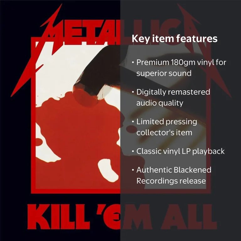 Metallica - Kill Em All - Music & Performance - Vinyl - Walmart.com