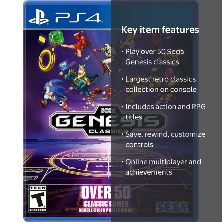 SEGA, Sega Genesis Classics, Over 50 Titles, Retro Collection