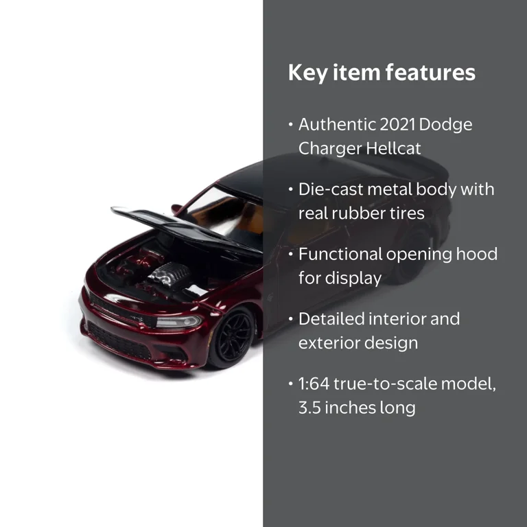 Auto World 1:64 Die Cast 2021 Dodge Charger SRT Hellcat Redeye
