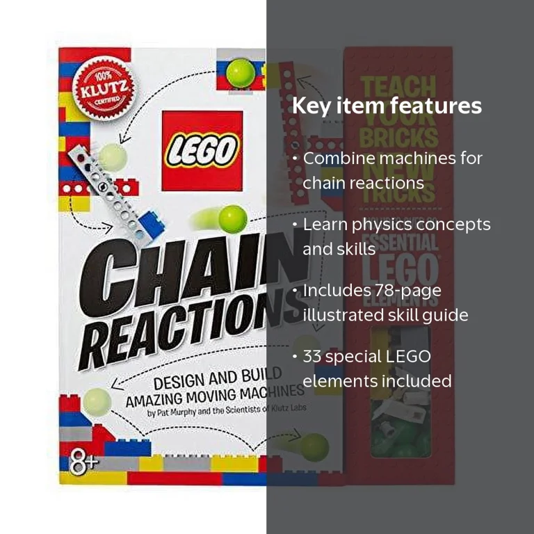 Klutz LEGO Chain Reactions Craft Kit: Building Set for Kids