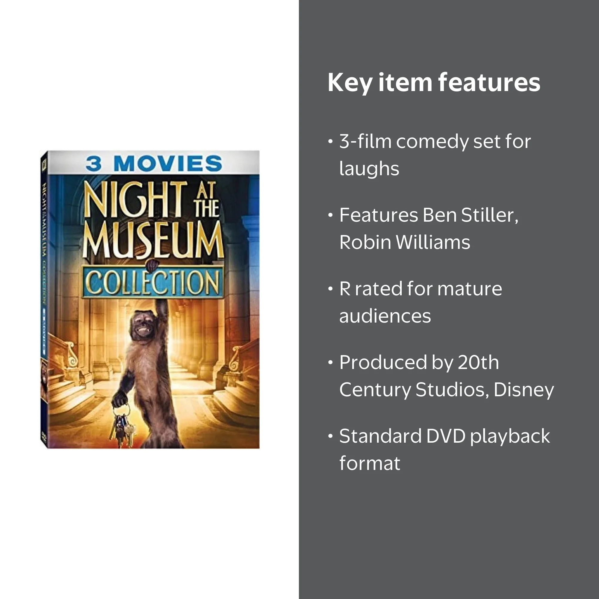 Night at the Museum: 3-Movie Collection (DVD) (Disney), 20th