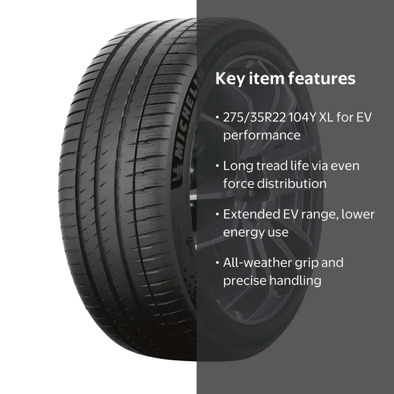Michelin Pilot Sport EV 275/35R22 104Y XL Tire - Walmart.com