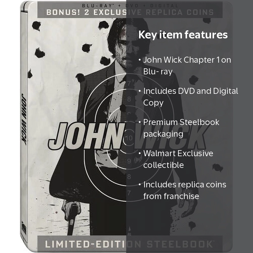John Wick (Blu-ray + DVD + Digital Copy + Gift With Purchase
