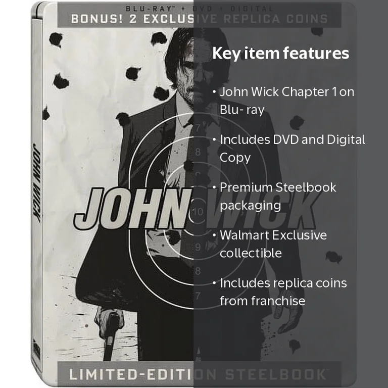 John Wick (Blu-ray + DVD + Digital Copy + Gift With Purchase