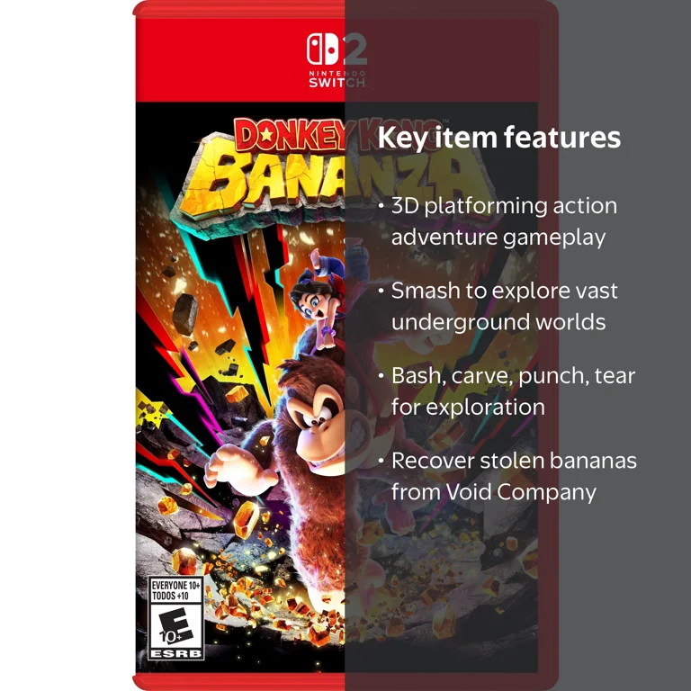 Donkey Kong Bananza - Nintendo Switch 2 - U.S. Version - Walmart.com