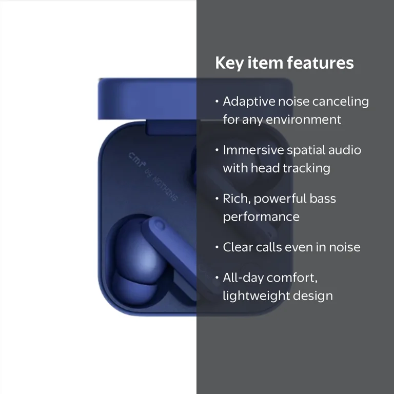 CMF By Nothing Buds Pro 2 Wireless Earbuds, Active Noise