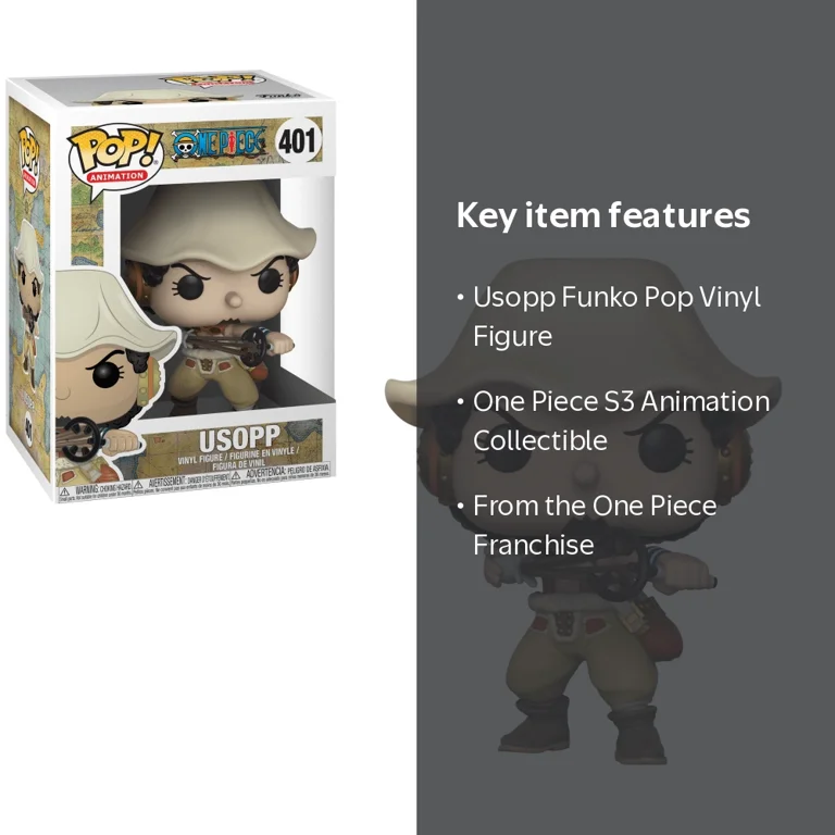 Funko, POP Animation, One Piece S3 Usopp, POP Collectible
