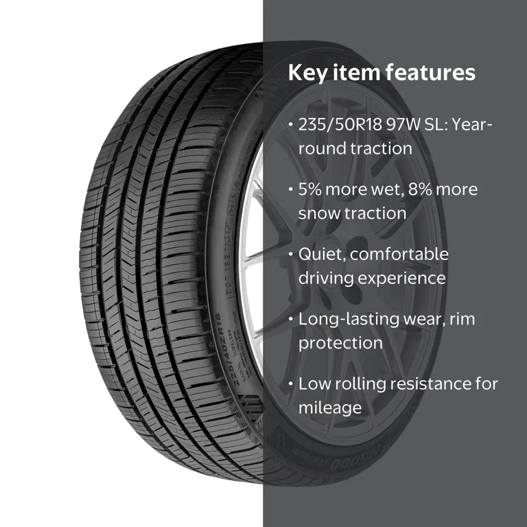 Nexen N5000 Platinum All Season Tire 235/50R18 97W, 70,000 Mile