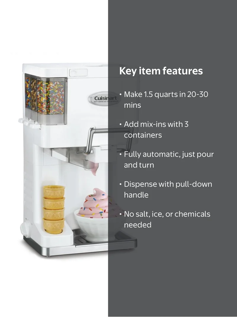 Cuisinart ICE-45 Mix It In™ Soft Serve Ice Cream Maker - Walmart.com