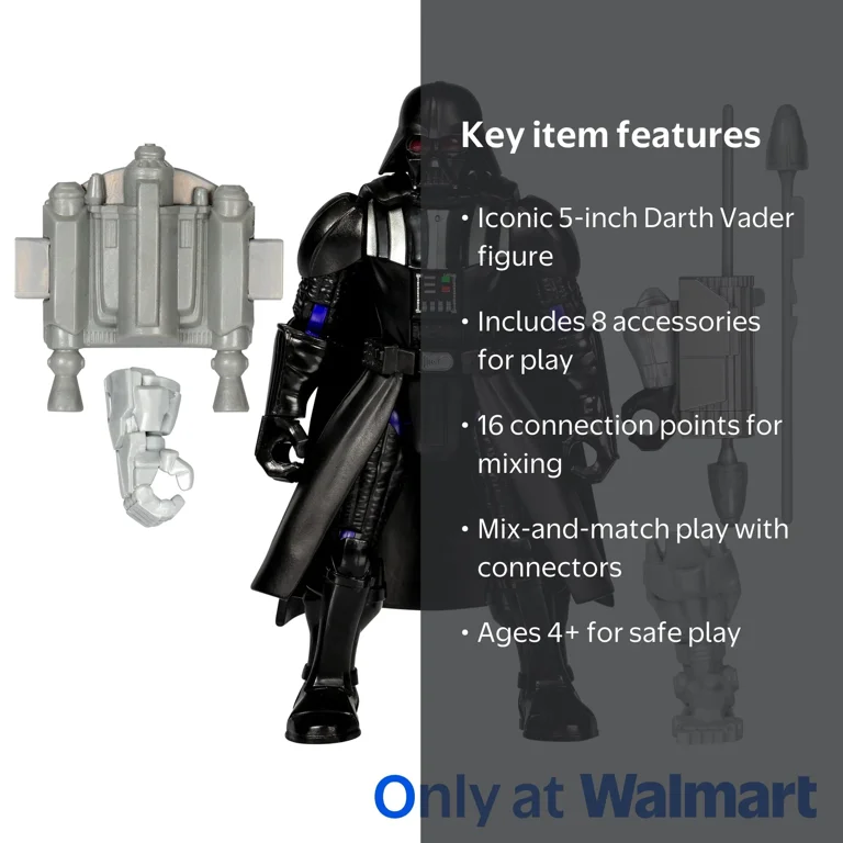 Star Wars MixMashers Darth Vader Action Figure 5-inch Mix-and