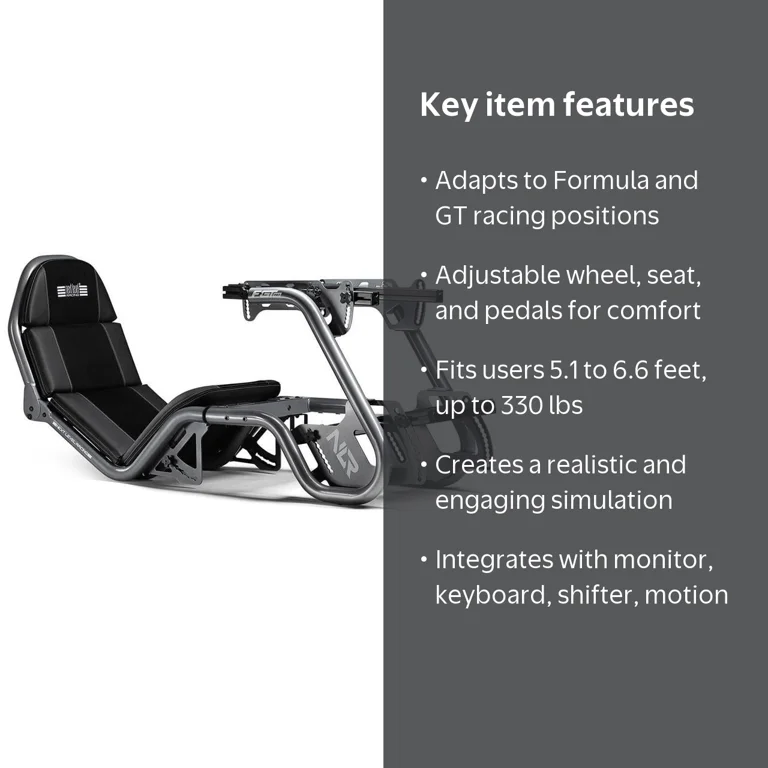 Next Level Racing F-GT Pro Formula and GT Racing Simulator Cockpit