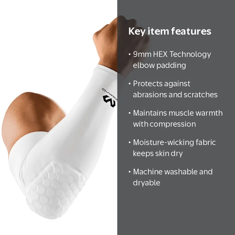 Mcdavid 6500 Hex Padded Arm Sleeve, Compression Arm Sleeve w