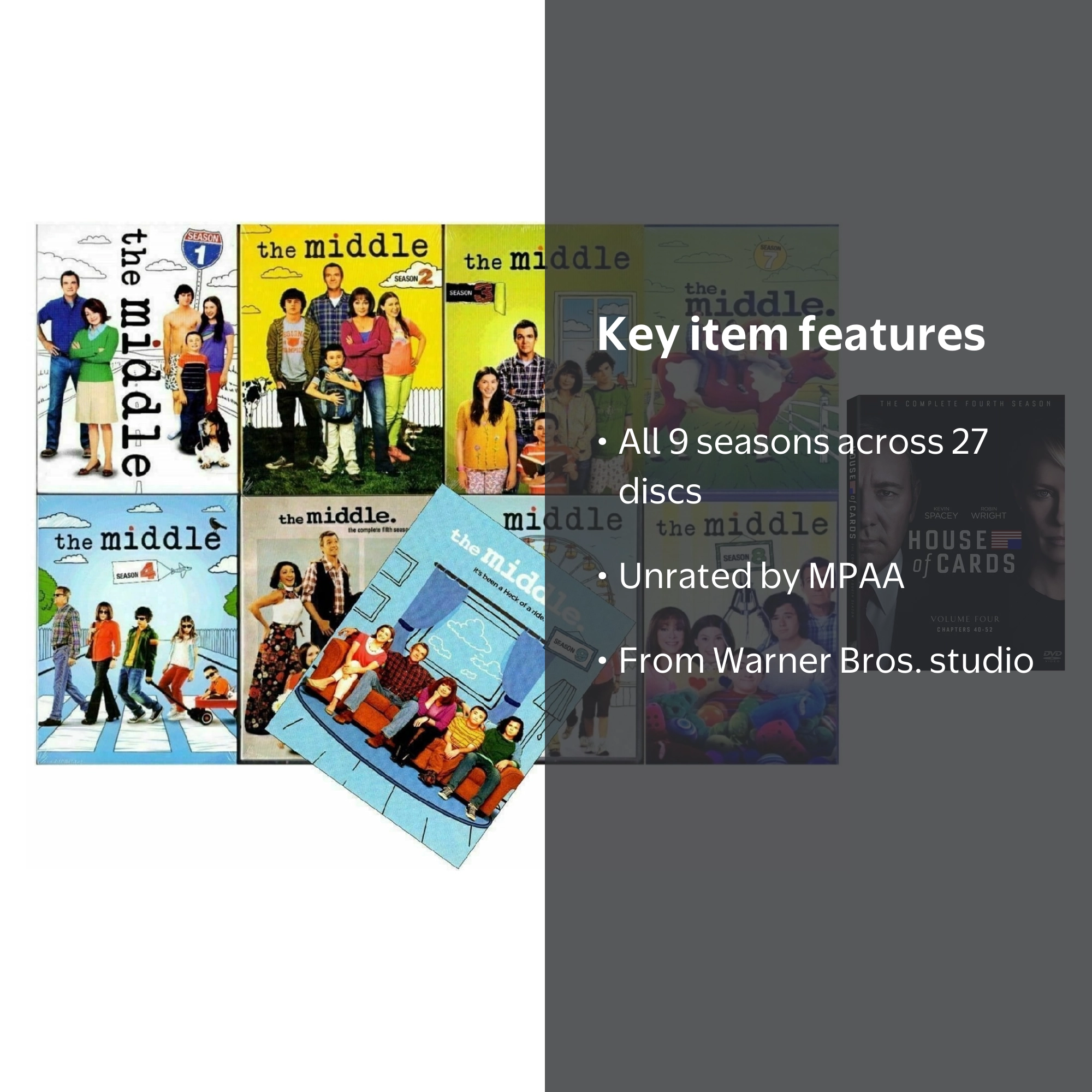 Warner Bros The Middle Complete Show Set, Seasons 1-9 (DVD