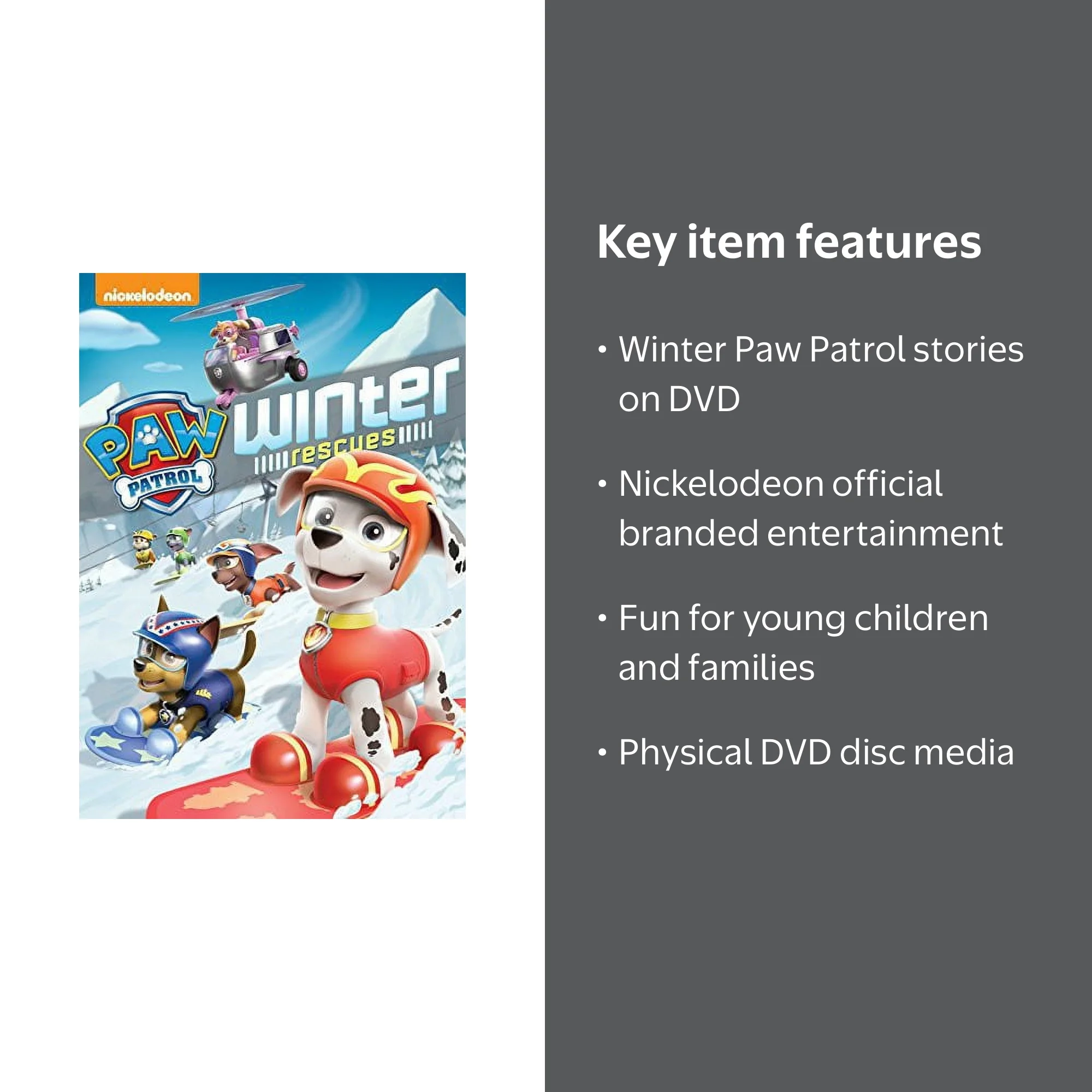 Paramount Home Video, DVD, Paw Patrol Winter Rescues, Kids