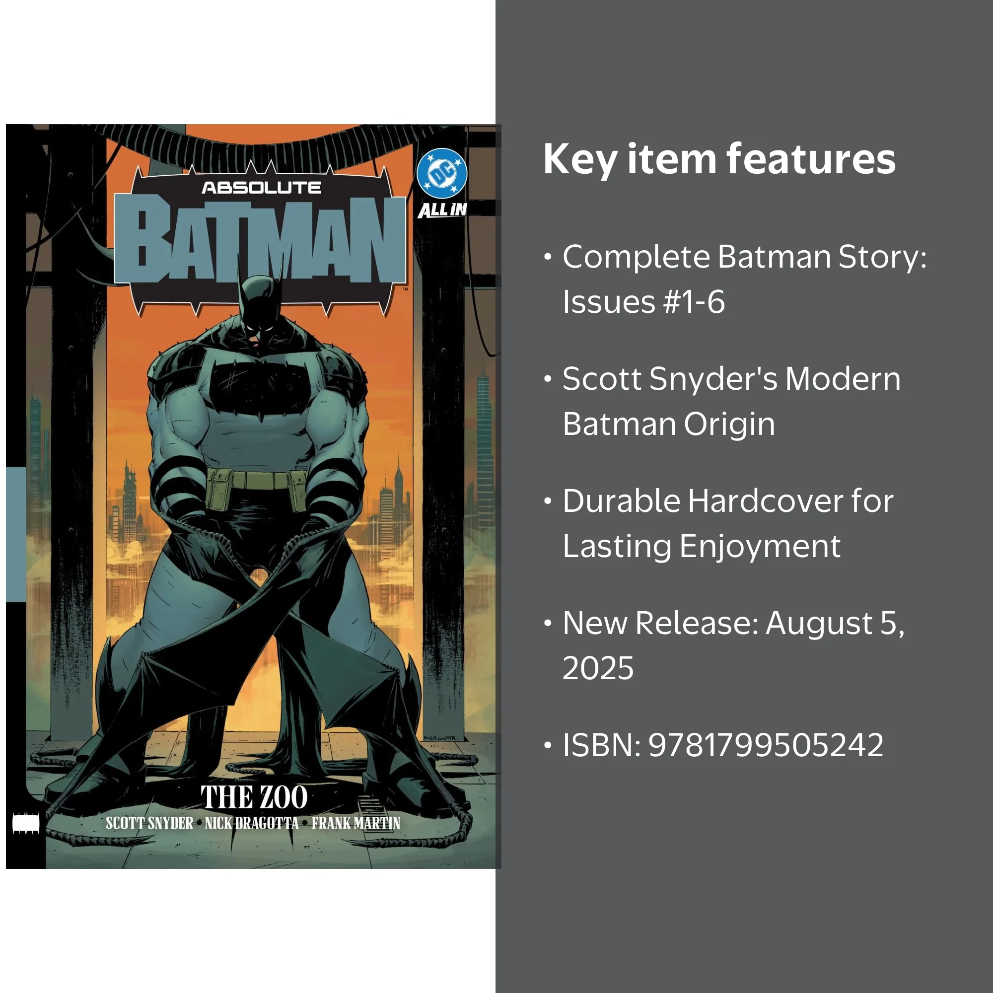 Absolute Batman Vol. 1: the Zoo (Hardcover) - Walmart.com