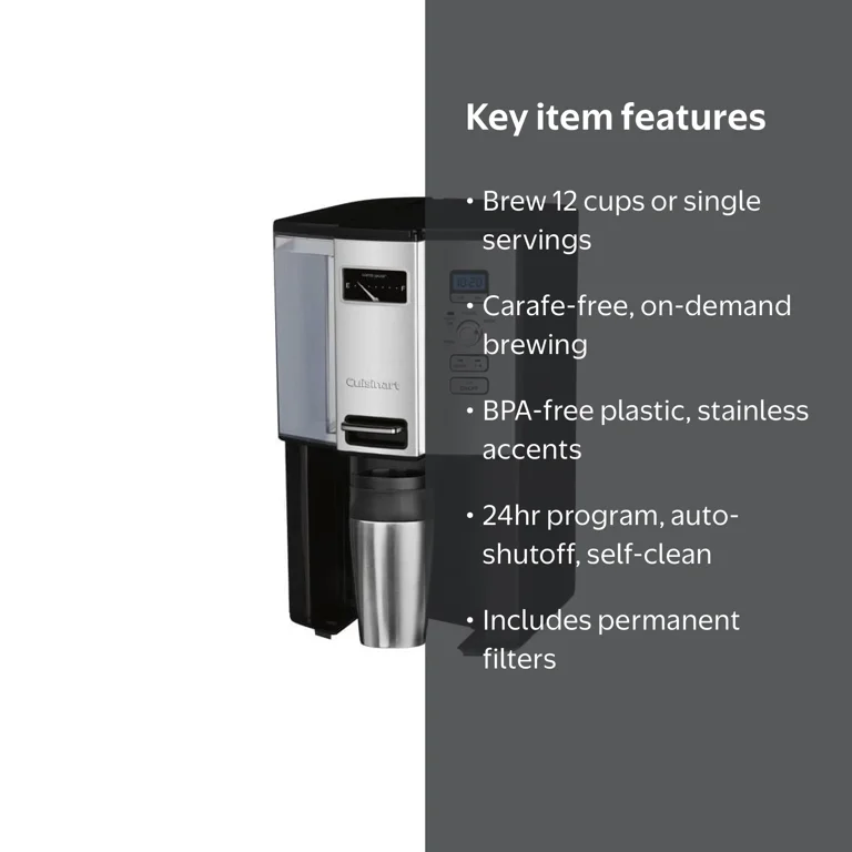 Cuisinart 12 Cup Programmable Coffeemaker with Stainless Steel