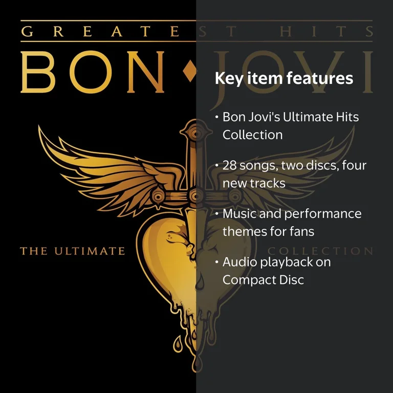 Bon Jovi - Greatest Hits: The Ultimate Collection, 2-Disc Music CD