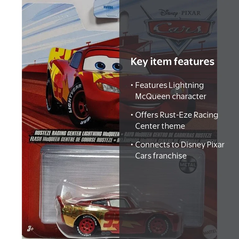 Disney Pixar Cars Lightning McQueen Rust-Eze Racing Center Toy
