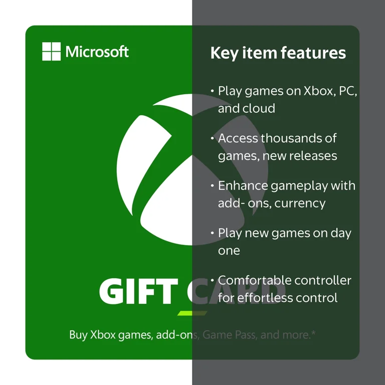 Free Shipping! Microsoft Xbox Digital Gift Card for Games, Movies