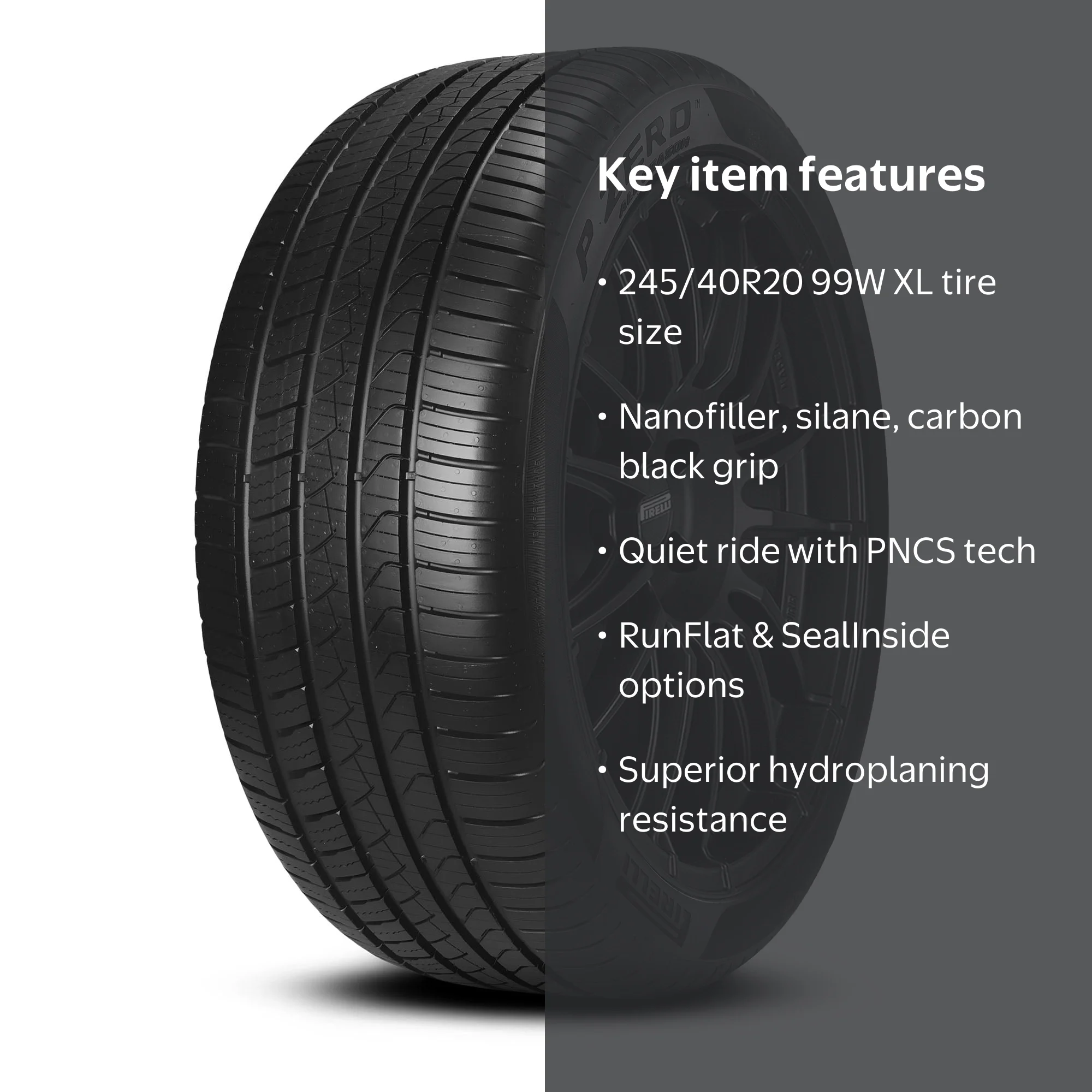 2本セット【溝あり】P-ZERO 245/40/R20 送料込み】ボルボ承認マーク ピレリ
