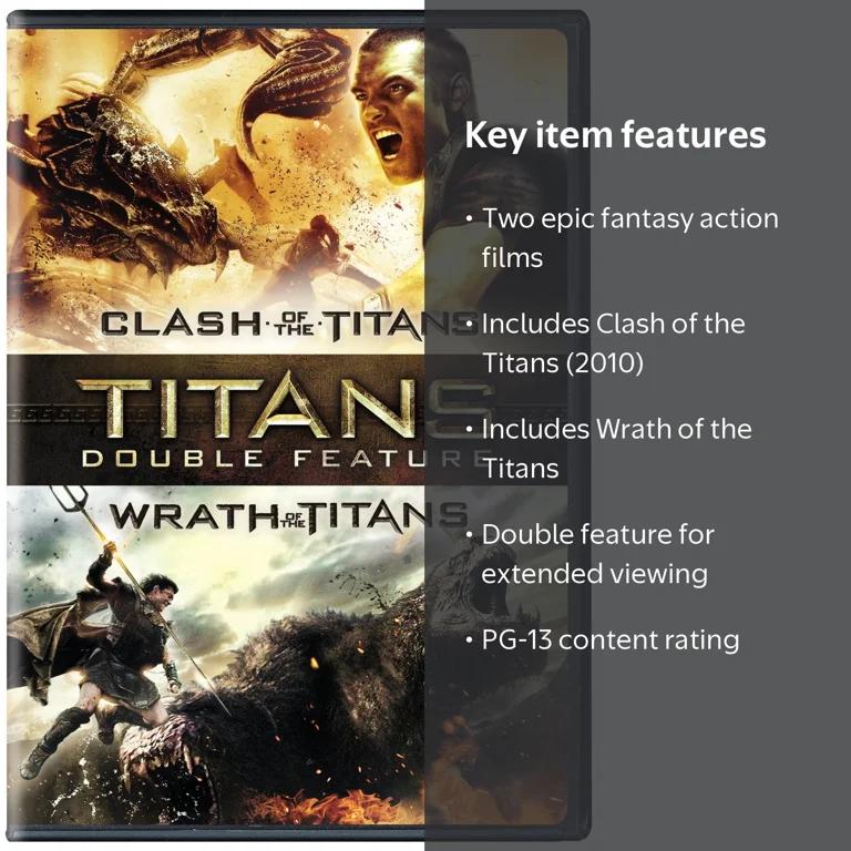 Clash of the Titans / Wrath of the Titans (DVD) - Walmart.com