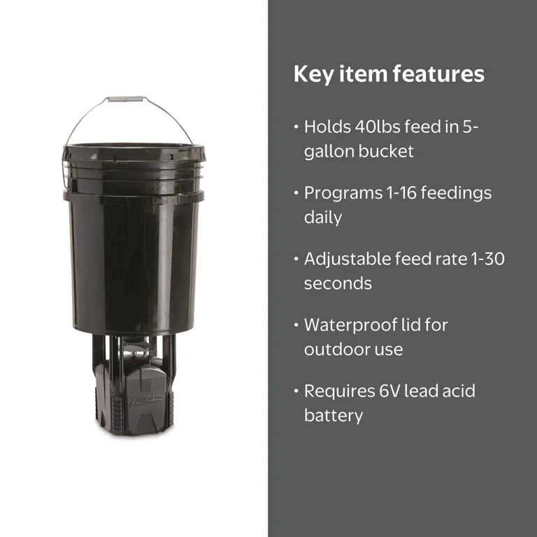 American Hunter 5-gallon Digital Hanging Bucket Feeder - Walmart.com