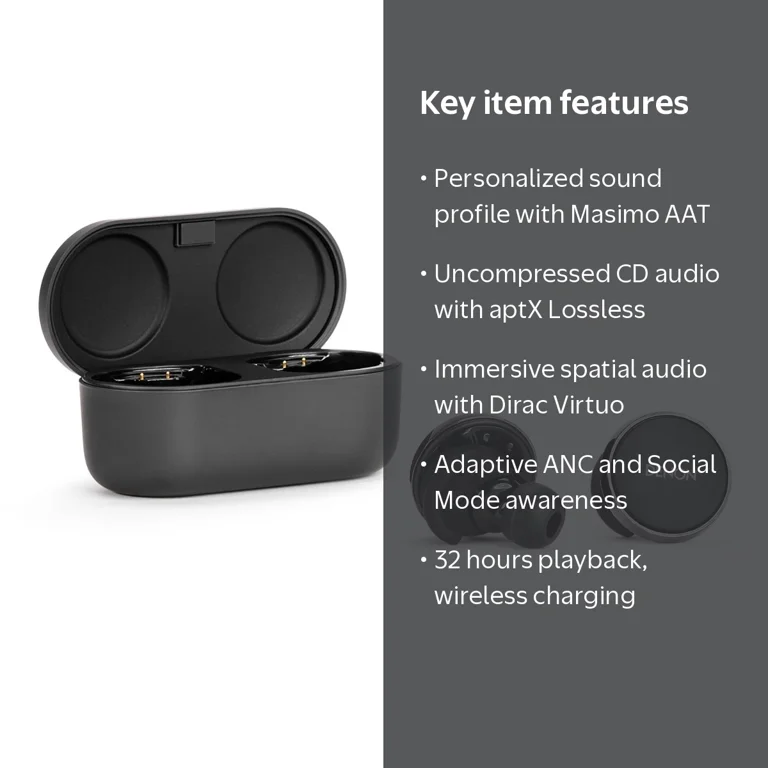 Denon True Wireless Earbuds with Active Noise Cancellation Spatial