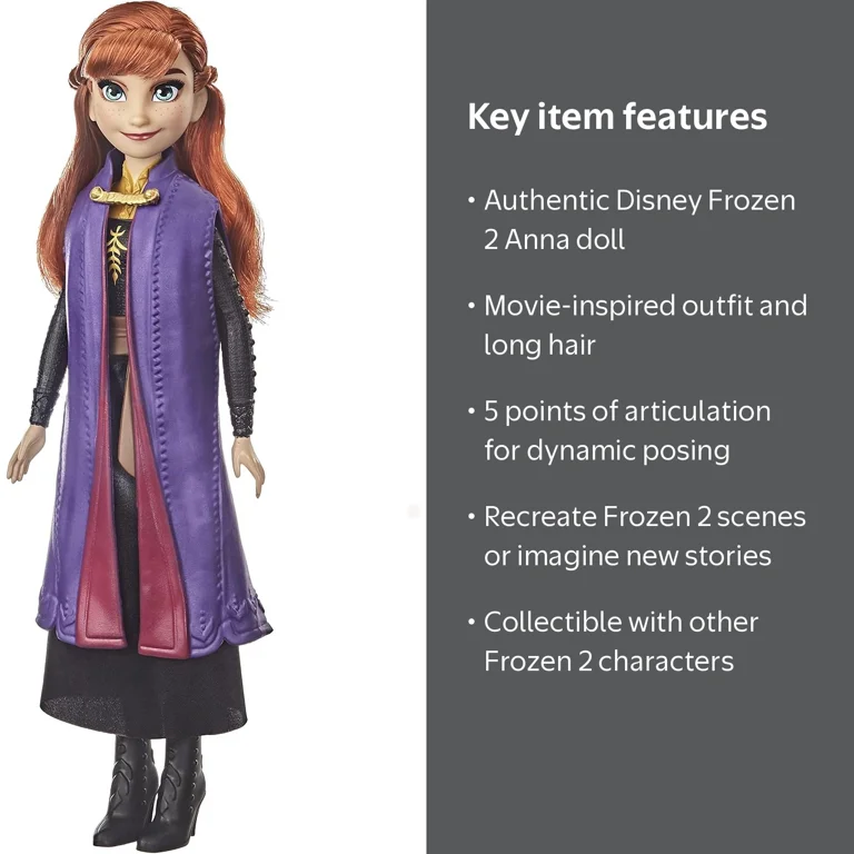 Hasbro - Disney Frozen 2 Fashion Doll - Anna - Walmart.com