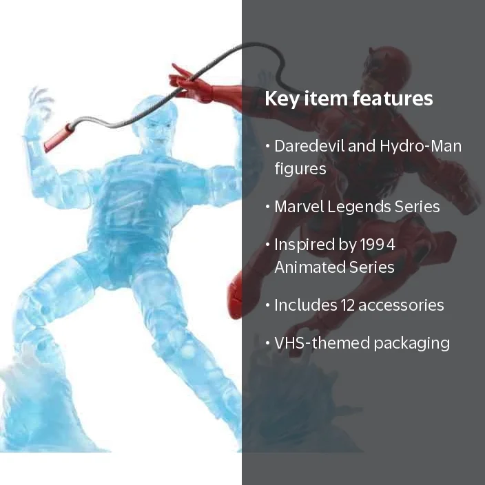 Marvel Legends Daredevil & Hydro-Man Action Figure 2-Pack (1994