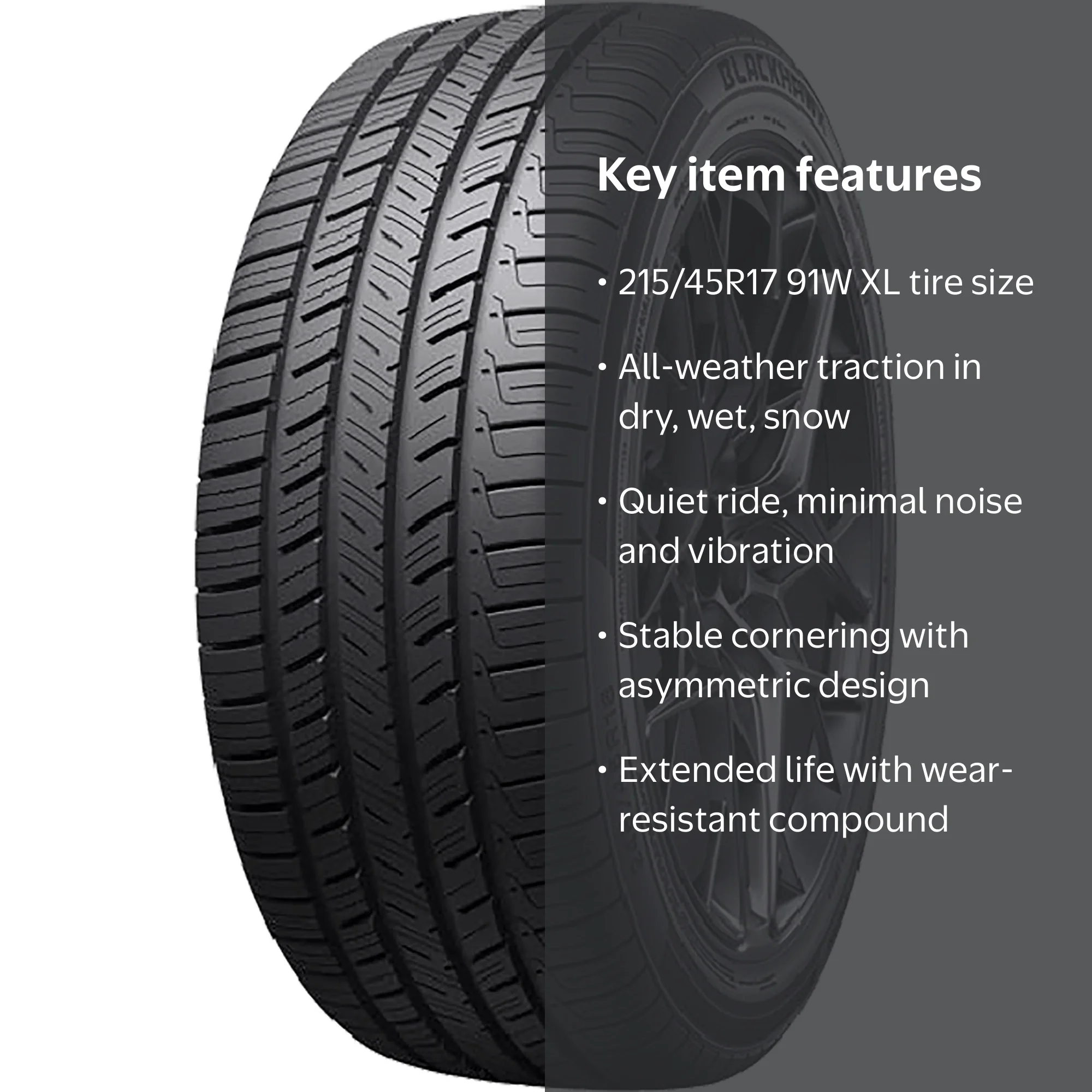 BlackHawk Agility UHP A/S All Season 215/45R17 91W XL Passenger